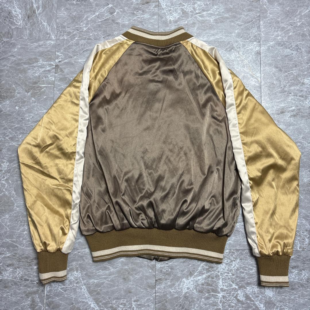 希少 goa インディアン スカジャン リバーシブル サテン フリー イーグル