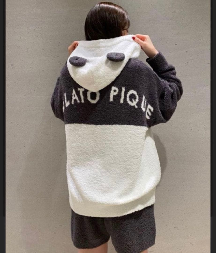 ジェラートピケ　ルームウェア　パンダ