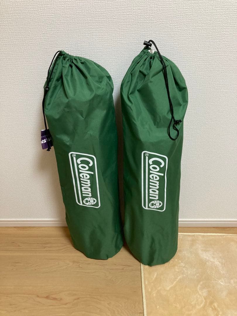 美品　レイチェア Coleman 2脚セット グリーン　コールマン