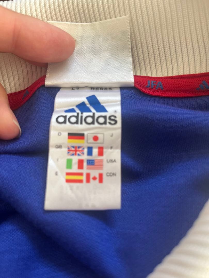 【美品】2001年　日本代表　松田直樹　選手仕様ユニフォーム　サイズO 長袖