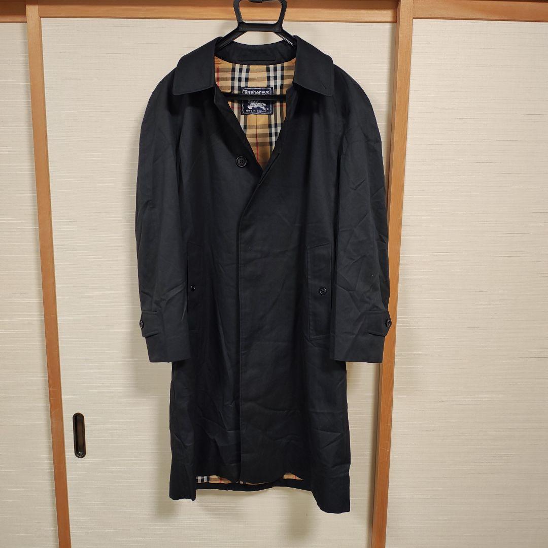 S*y様 Burberrys イギリス製　ステンカラーコート 黒　バーバリー