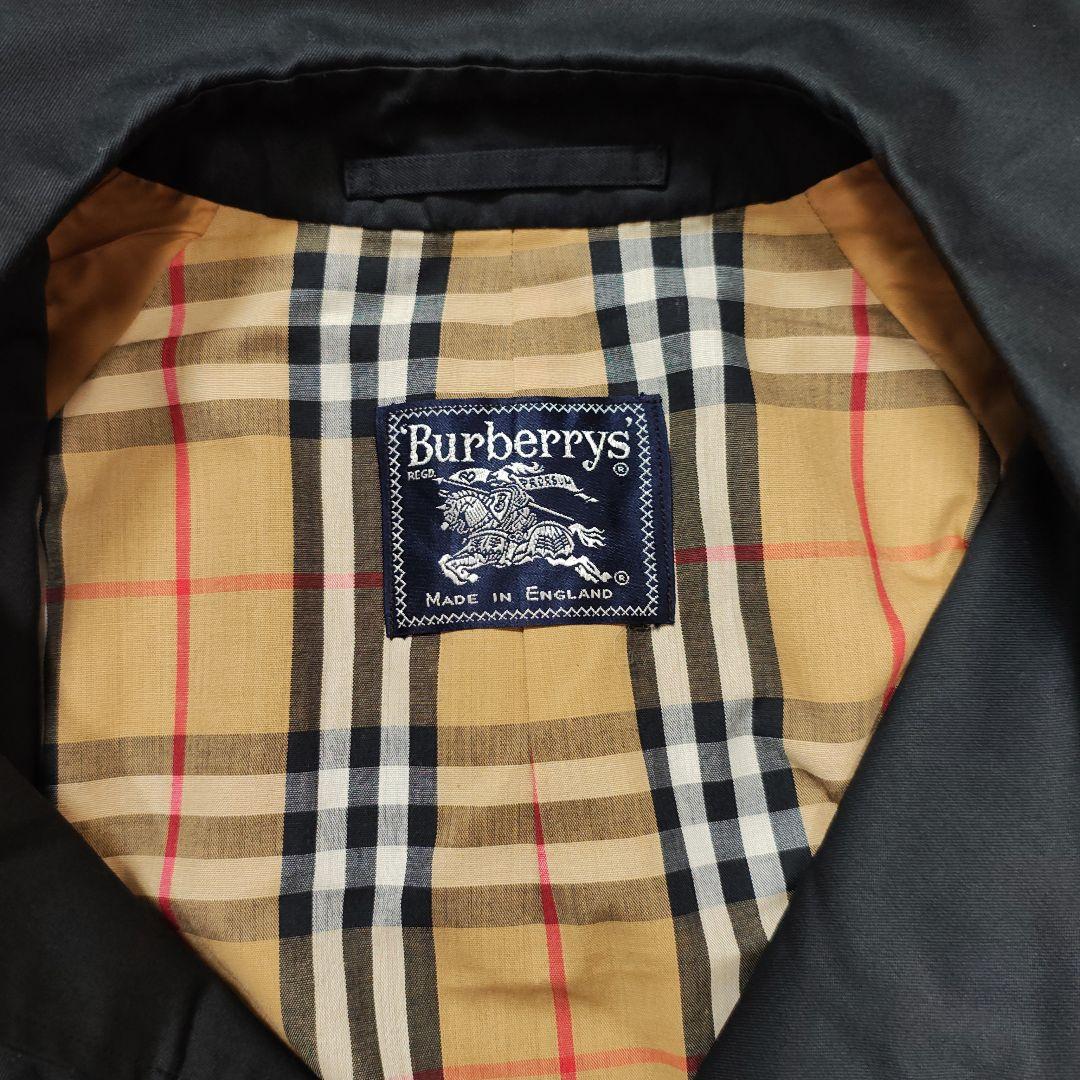 S*y様 Burberrys イギリス製　ステンカラーコート 黒　バーバリー