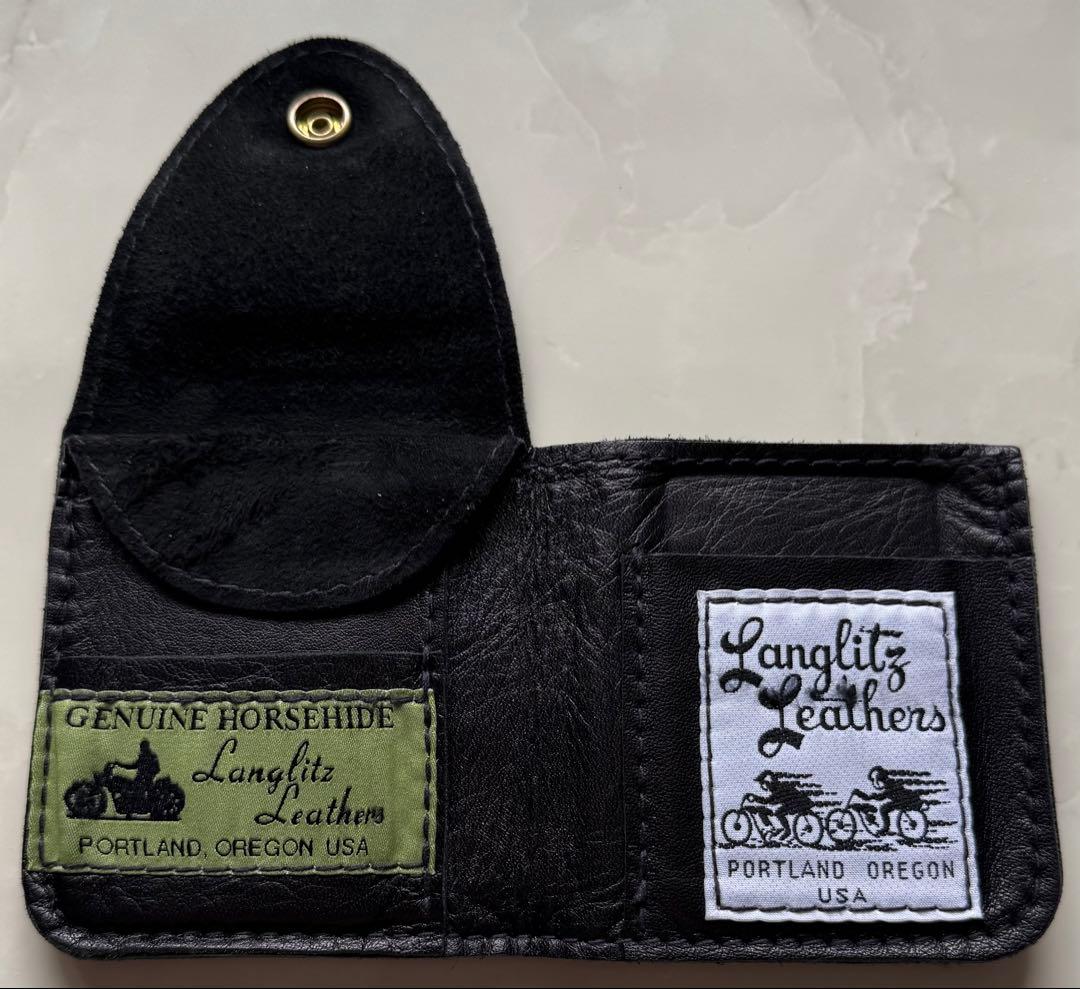 Langlitz Leathers ブラック　ウォレット