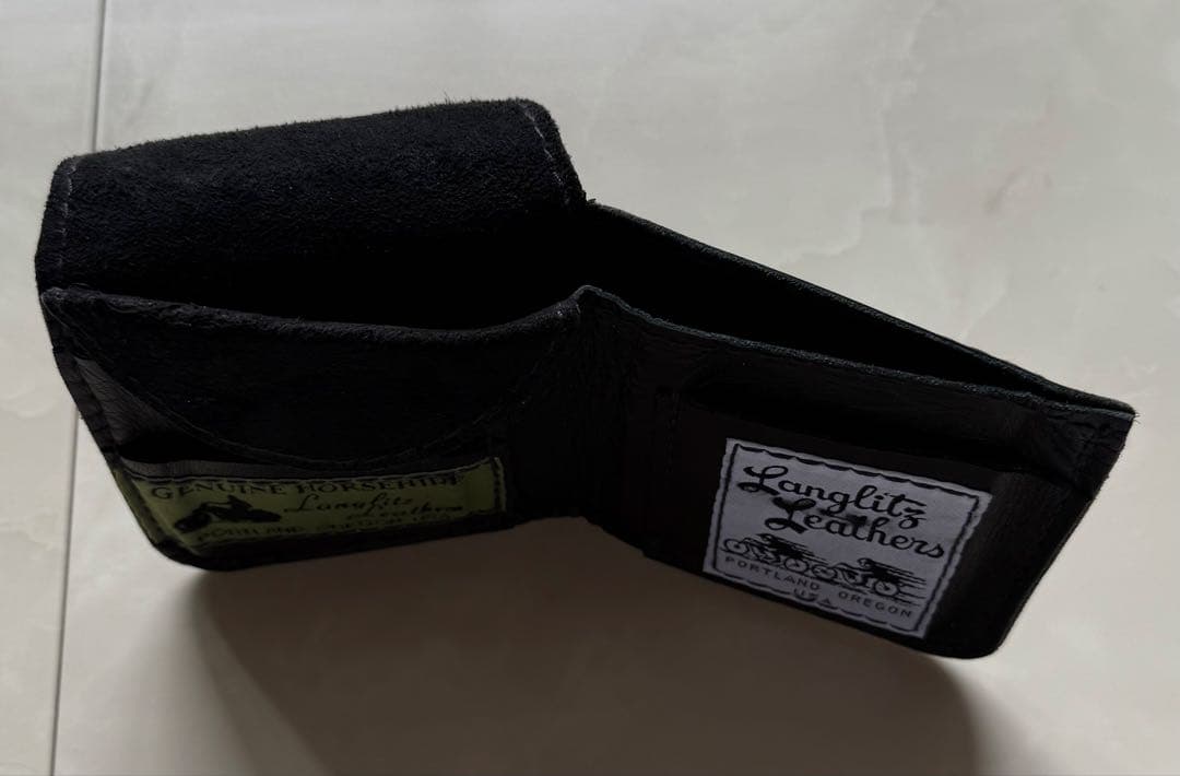 Langlitz Leathers ブラック　ウォレット