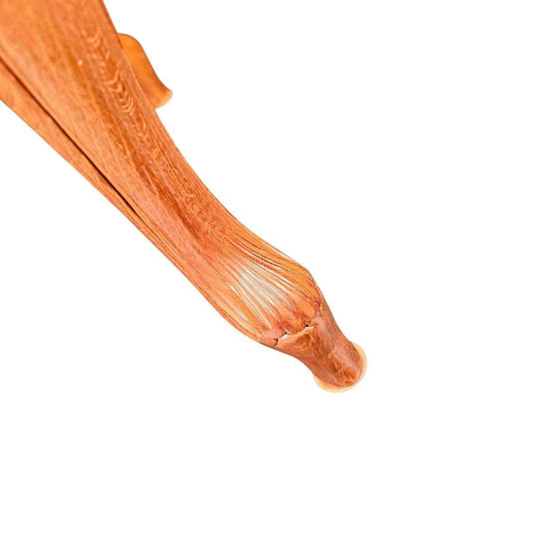 HR852 【象嵌彫刻が素敵】イタリア　猫脚　ローテーブル　イタリア