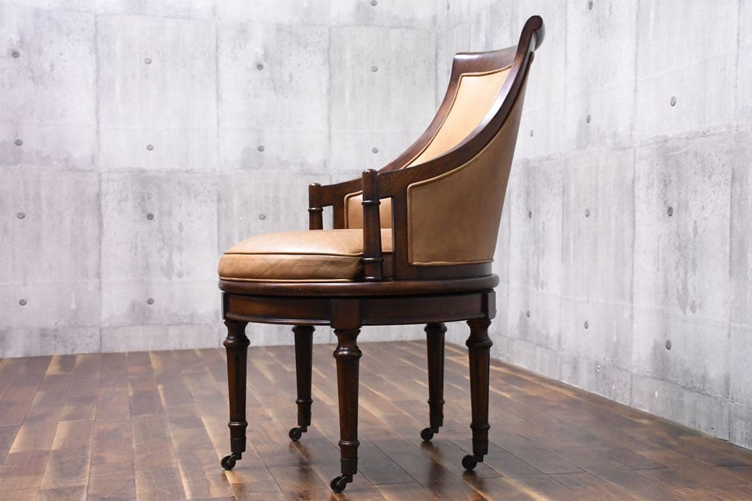 EBC12 ドレクセルヘリテイジ アップホルスタリー キャスター付きデスクチェア