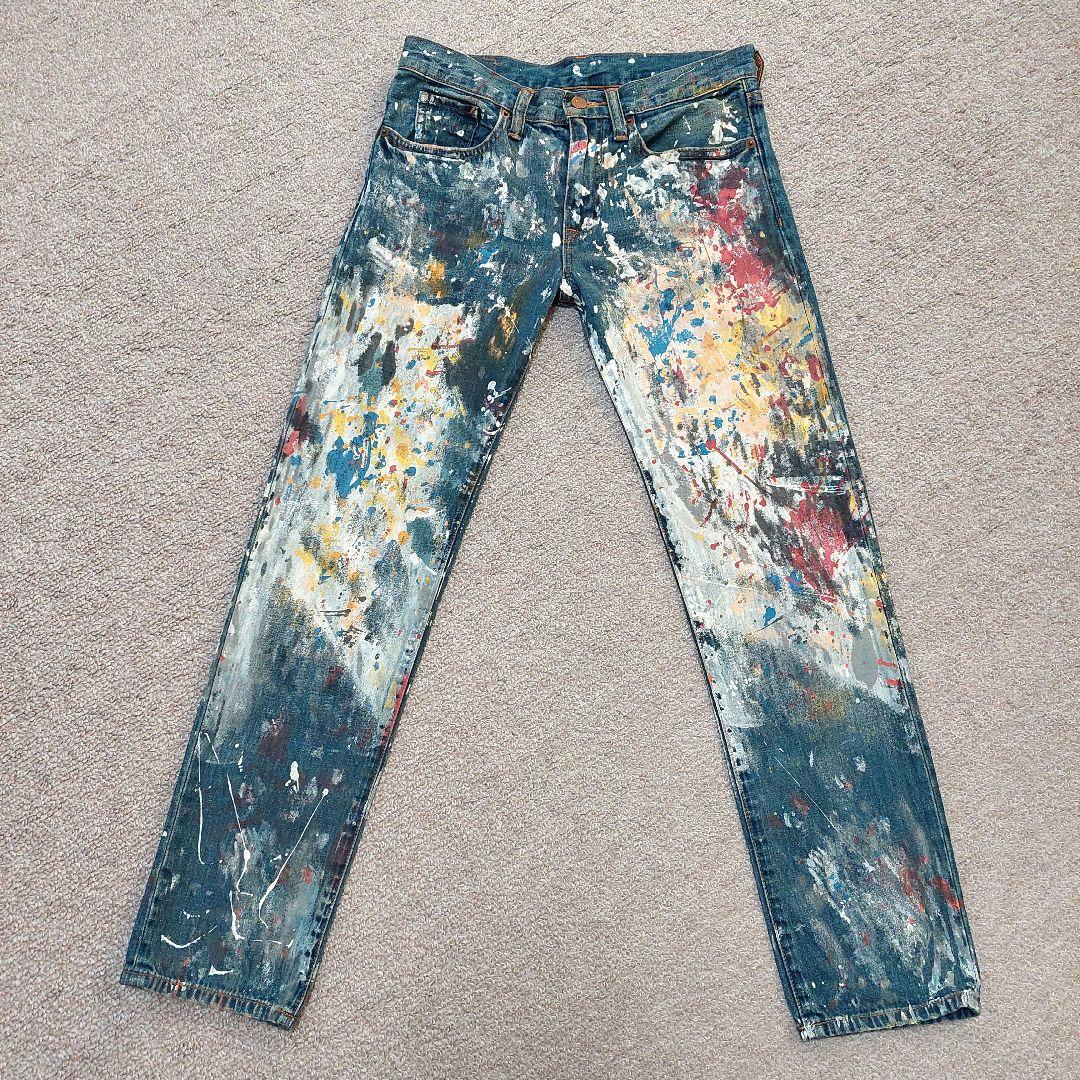 DENIM&SUPPLY RALPH LAUREN ペンキ デニム　24　美品