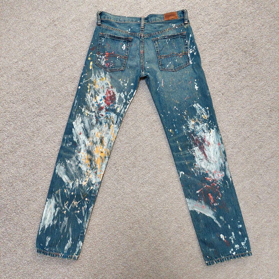 DENIM&SUPPLY RALPH LAUREN ペンキ デニム　24　美品