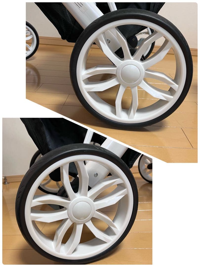 【美品】ピッコロカーネタントⅡ ハンドル7段階調節　レインカバーボトルホルダー