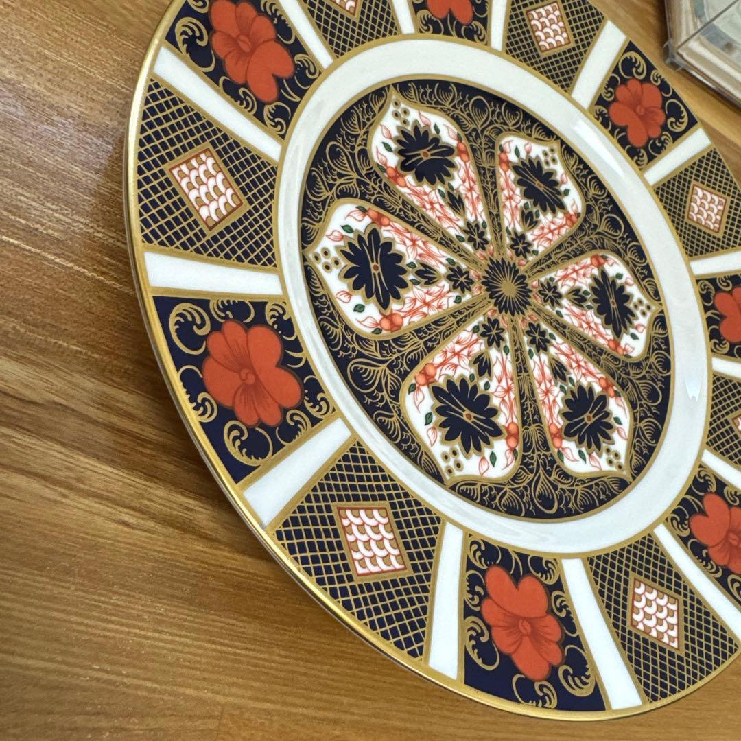 ★紫様★3枚おまとめロイヤルクラウンダービー　オールドイマリ伊万里④⑤⑥約22㎝