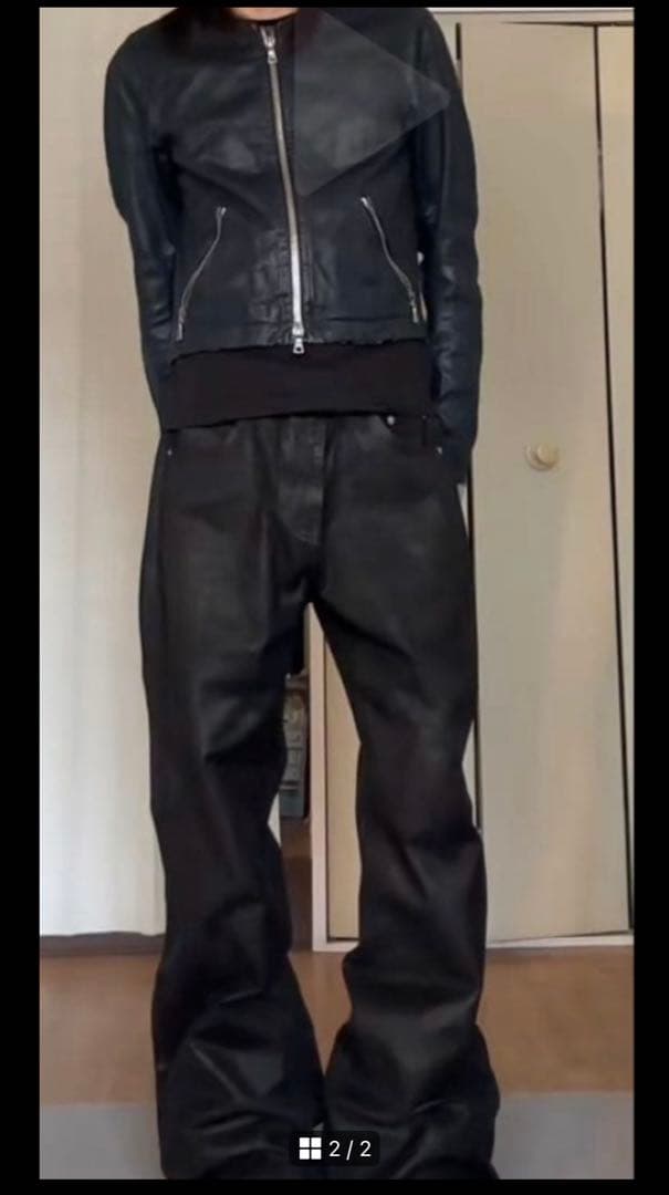 00s archive Y2K レザージャケットopium swag 短丈