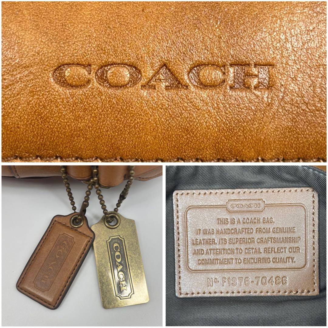 【極美品✨】 COACH メッセンジャーバッグ レザー ブラウン y2k
