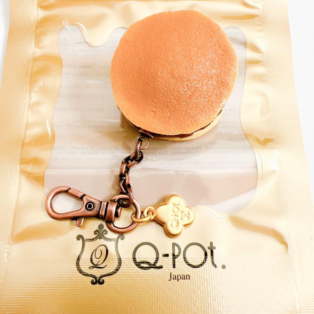 新品未使用 店舗限定 Q-pot. 抹茶クリームどら焼き バッグチャーム 和菓子