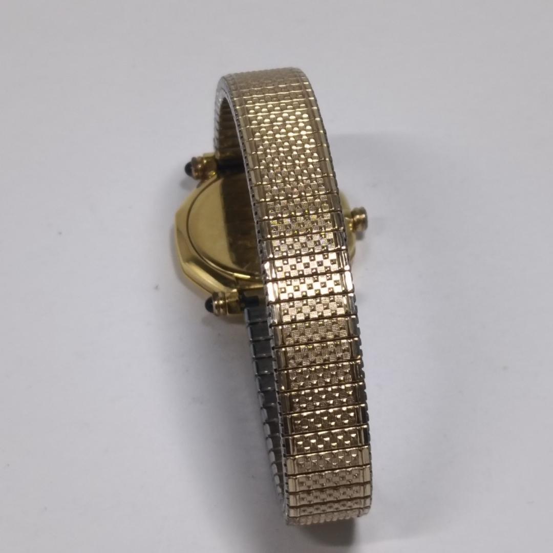 電池交換済 クリスチャンディオール 64151 オクタゴン クオーツ腕時計