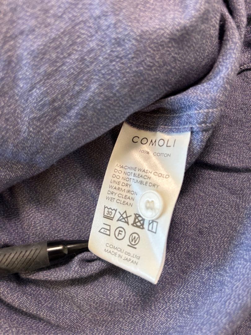 グ*チ様 21aw COMOLI ワークシャツ　ヨリ杢