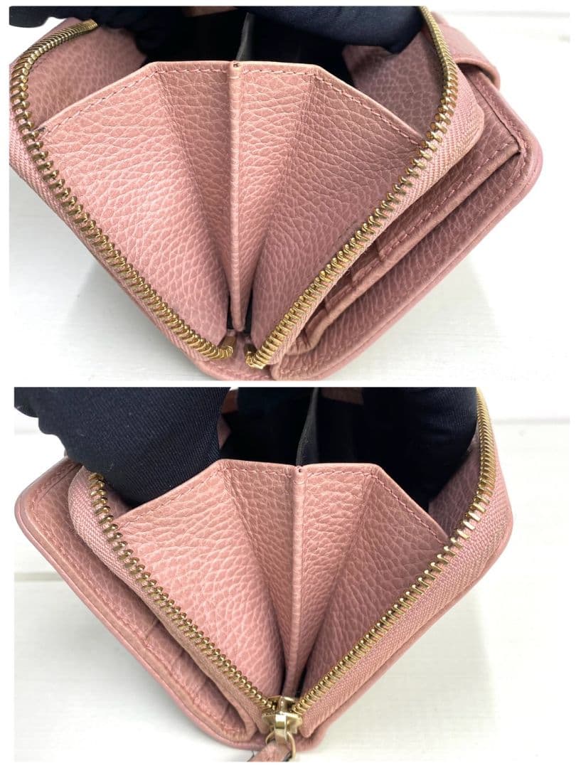 【極美品✨️】グッチ キャンバス 二つ折り財布