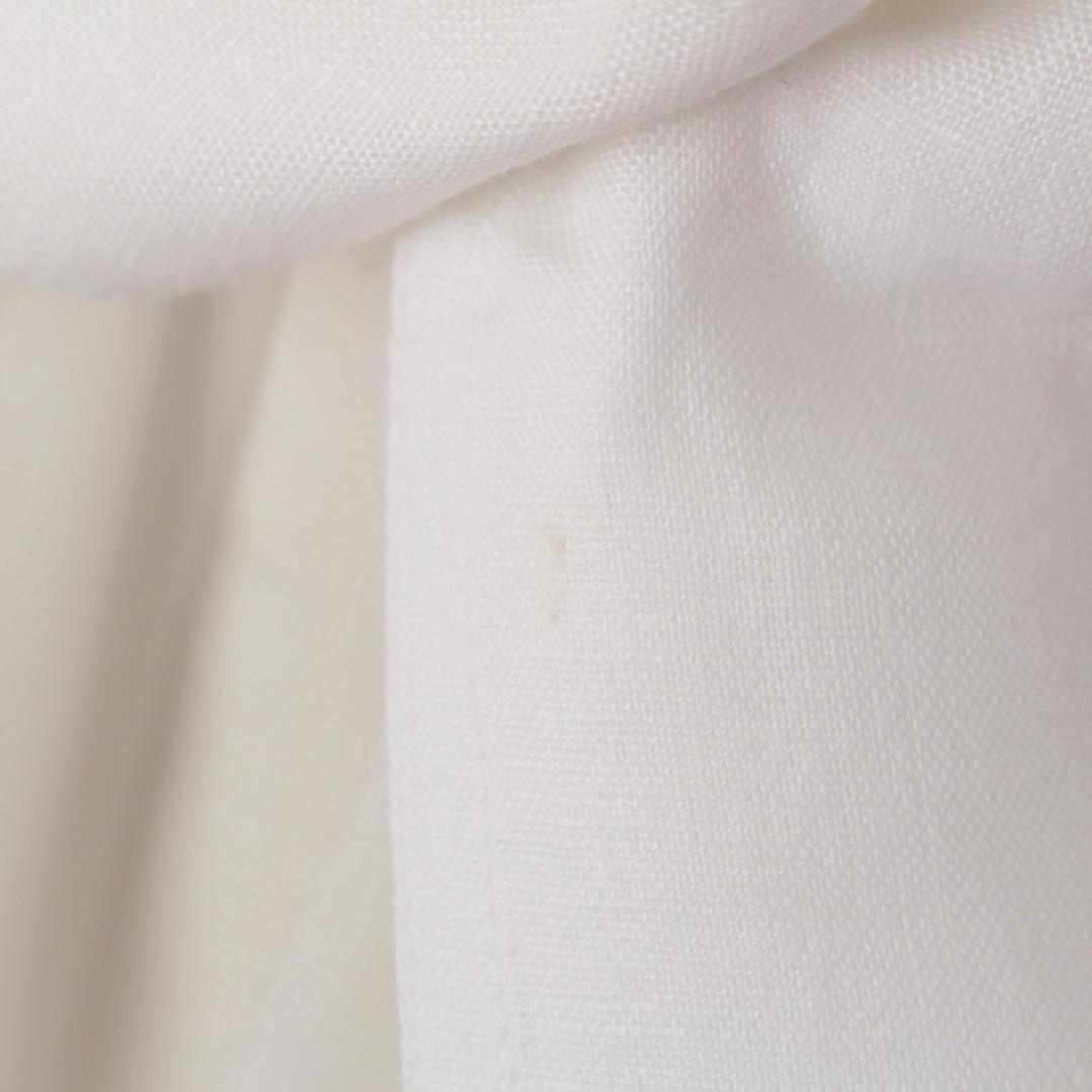 HERMES エルメス ヴィンテージ リネン 半袖シャツ ホワイト 36