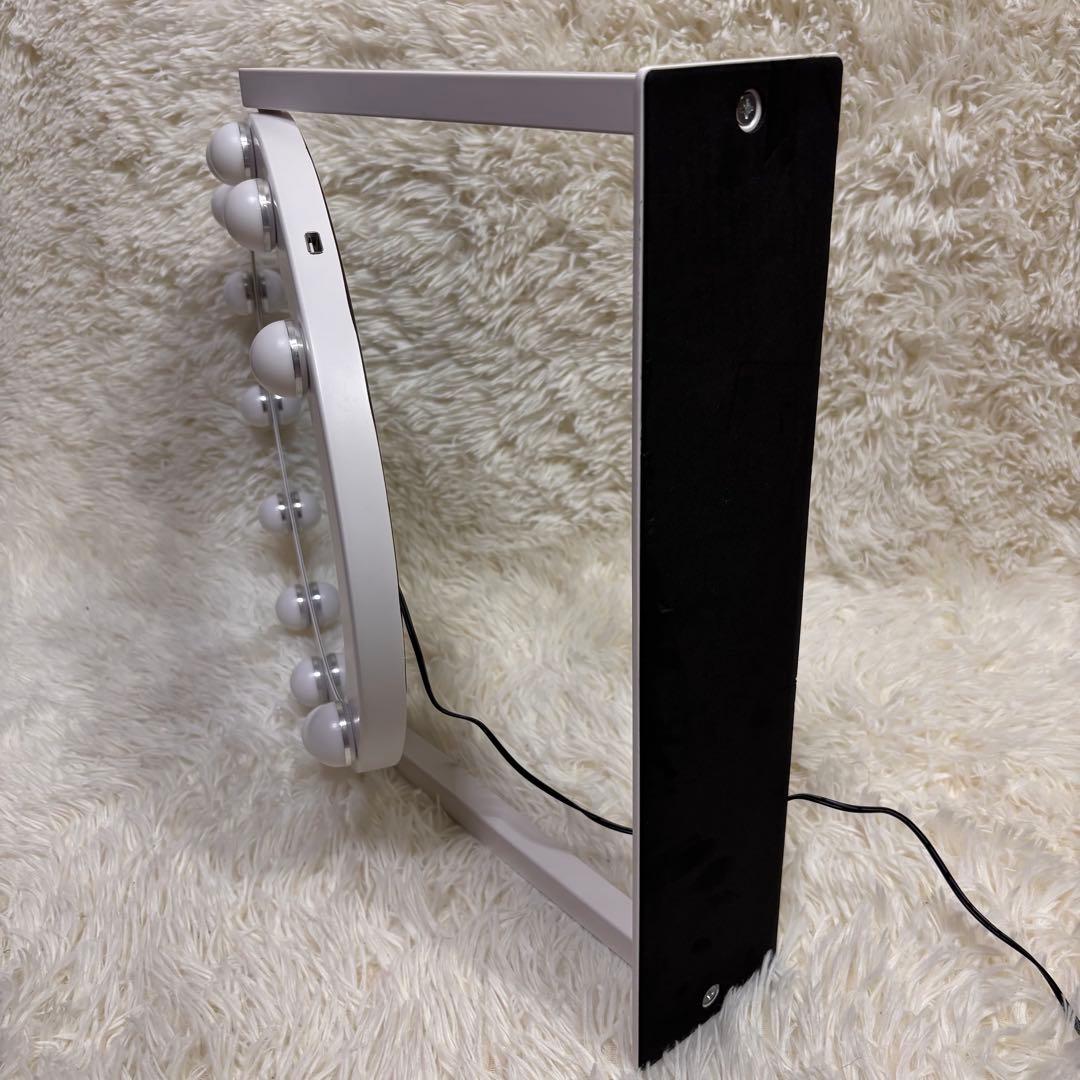 【美品】Francfranc フッツェ ハリウッドミラー ラウンド USB出力