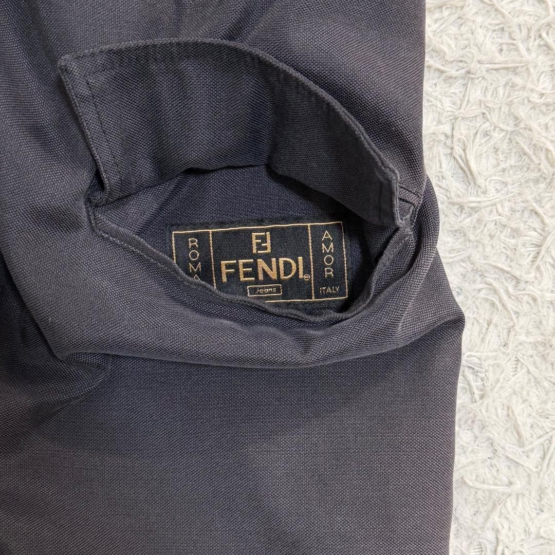 16069✨フェンディ リバーシブルコート 黒 ファー取外し可 ベルト付