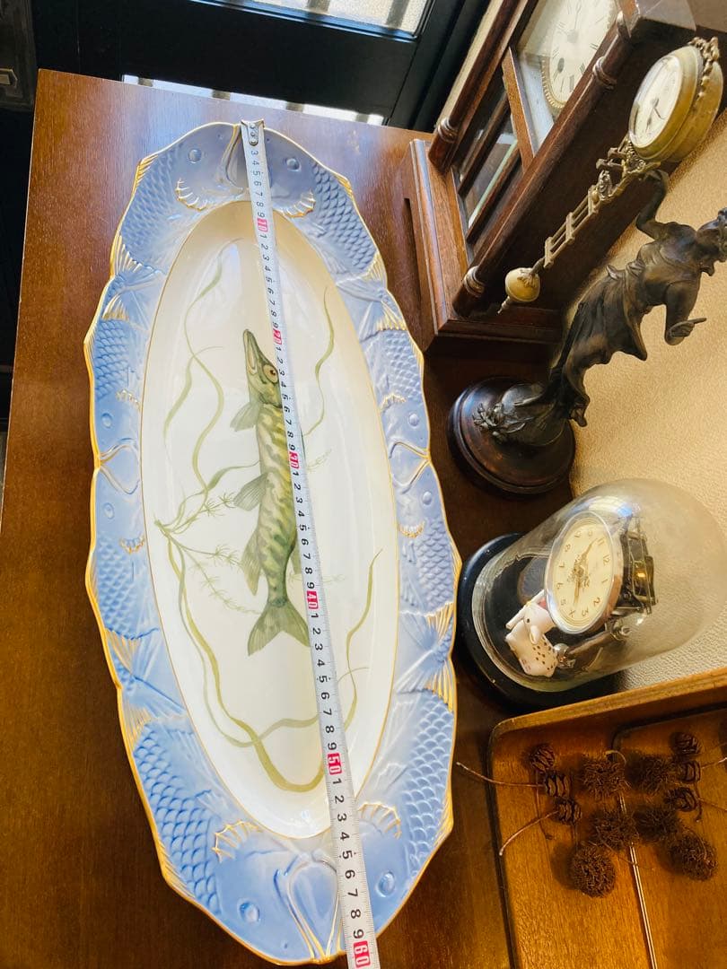 ロイヤルコペンハーゲン ブルーフィッシュ オーバルプレート