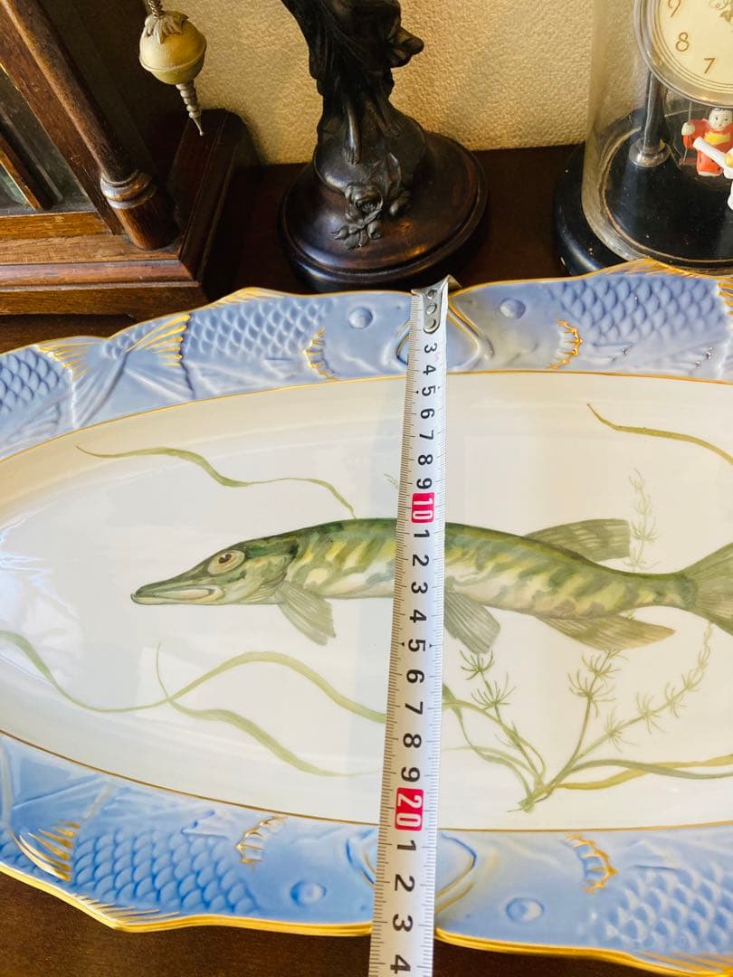 ロイヤルコペンハーゲン ブルーフィッシュ オーバルプレート