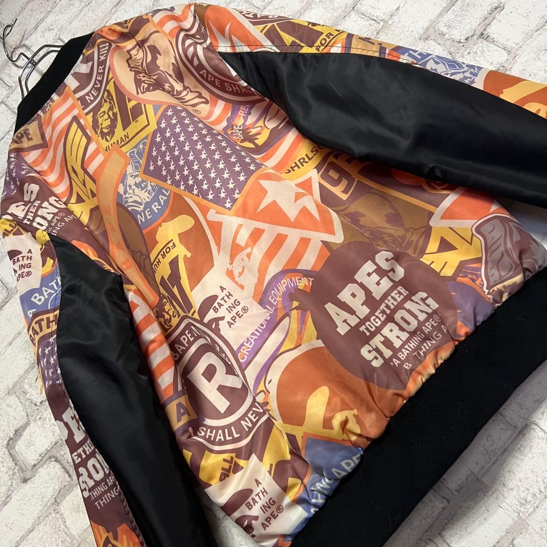 よっしー様　A BATHING APE MA-1 ジャンパー ブルゾン ワッペン