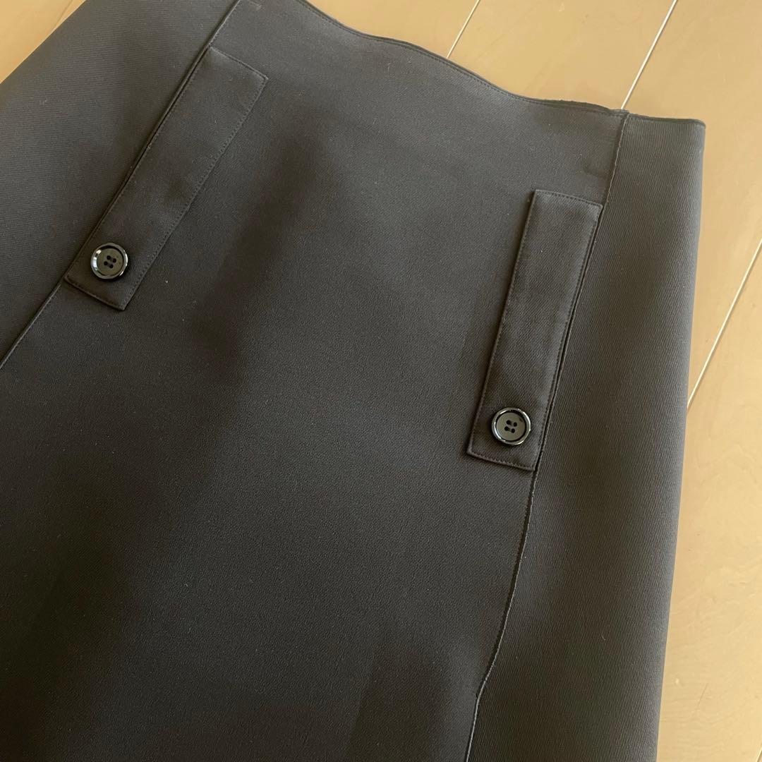 新品　SATOKA MIKI サトカ　台形型　フレアスカート　黒