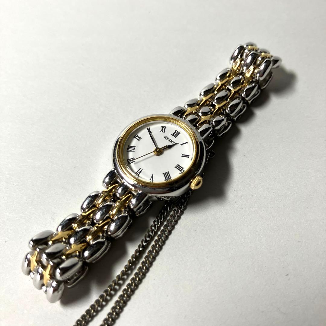 SEIKO セイコー レディース腕時計 ゴールド　シルバー　コンビカラー　稼動品
