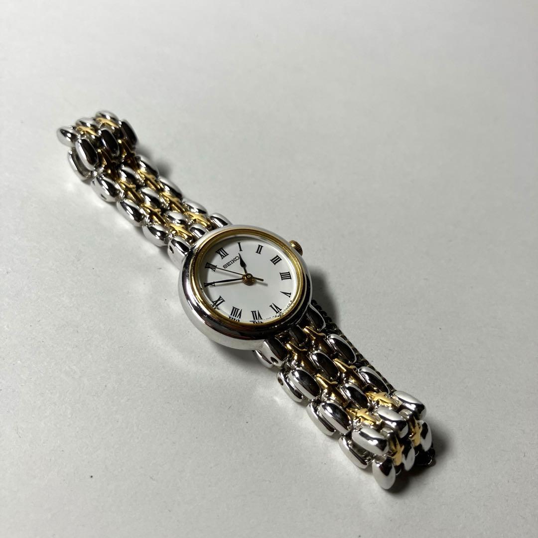 SEIKO セイコー レディース腕時計 ゴールド　シルバー　コンビカラー　稼動品