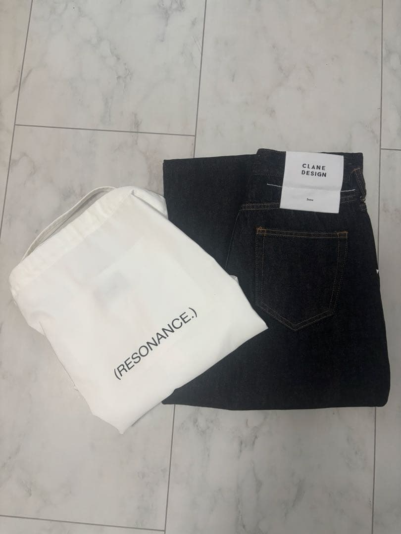 【ももさん専用】完全新品CLANE× 広瀬すずタックワイドデニムライトブラックM