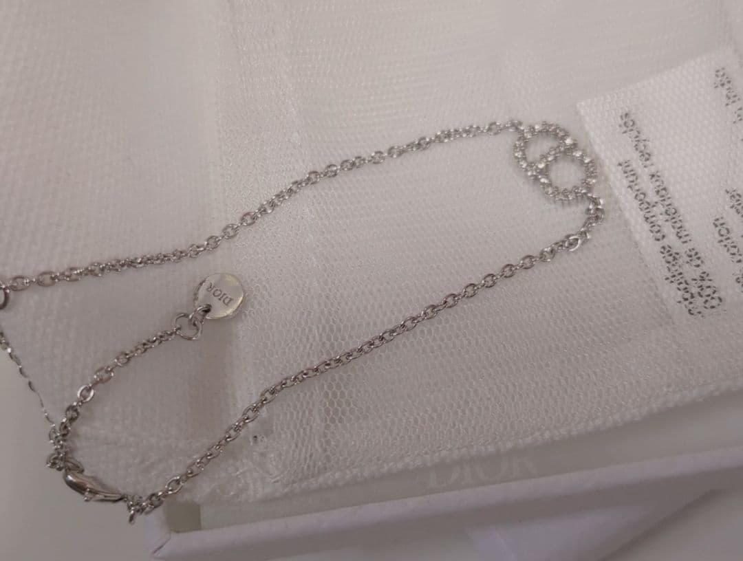 DIOR シルバーチェーンブレスレット