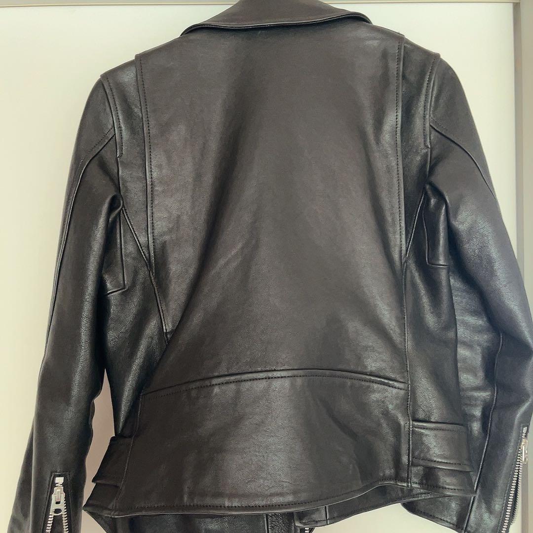 値下げ中！＊beautiful people 黒 レザーライダースジャケット＊