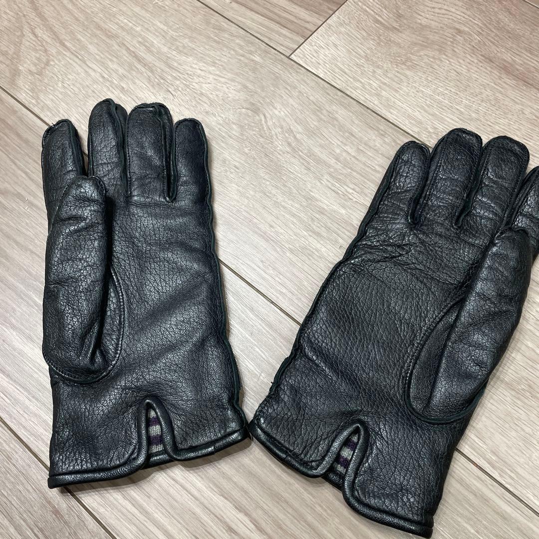 Vivienne Westwood Man レザー 手袋 黒 本革