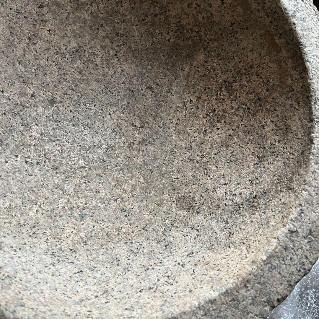 石臼　臼　餅臼　二升用　餅つき 御影石　花崗岩　鉢形　本格派　本格的