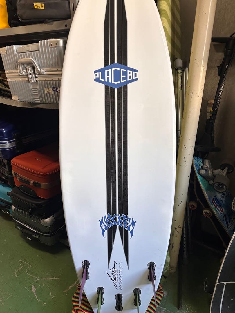 PLACEBO DIABR-X ショートボード ホワイト・ストライプ