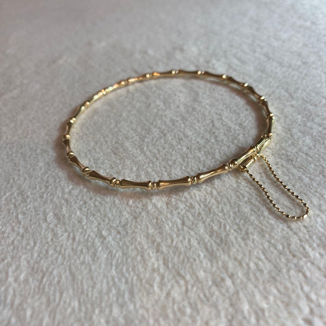 k18 バンブー　バングル　ブレスレット　新品