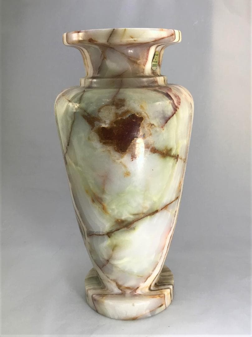 オニックス（オニキス）飾り壺 縞瑪瑙 ONYX H50cm 28kg