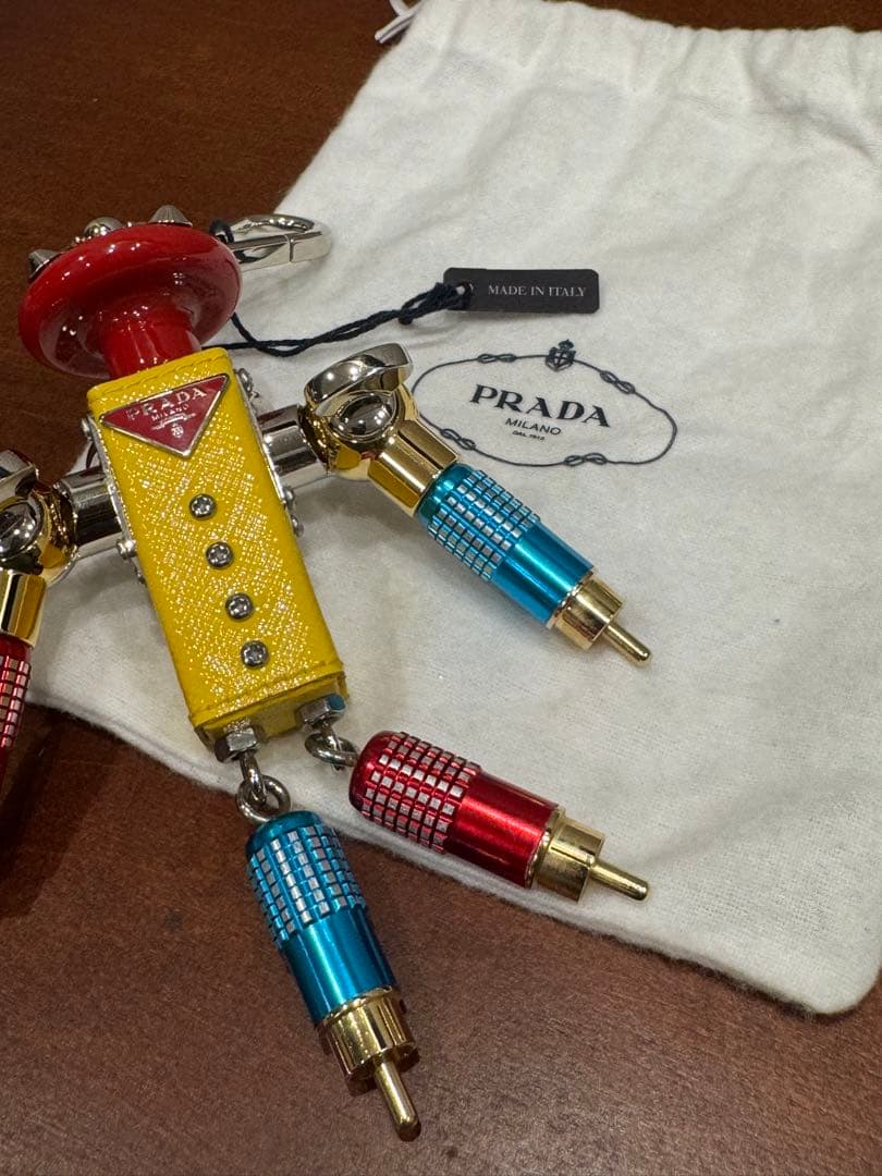 PRADA　プラダ　ロボットチャーム　マルチカラー ステンレス