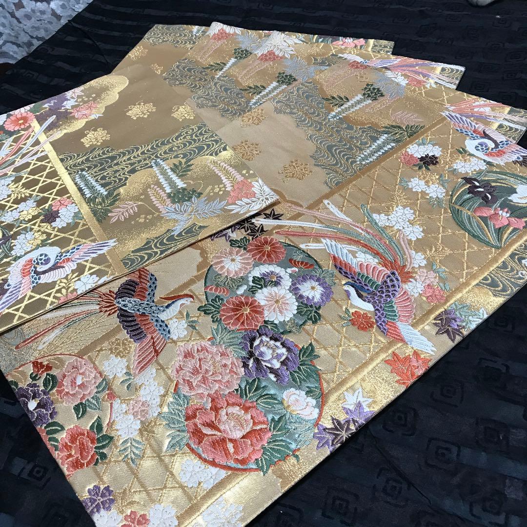 金ちゃんです　鳳凰花紋刺繍　ランチョンマット５点　^_^他２点