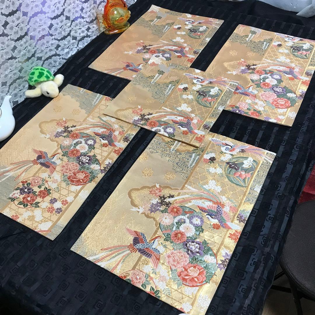 金ちゃんです　鳳凰花紋刺繍　ランチョンマット５点　^_^他２点