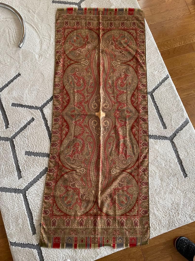 ETRO ストールショール大判ペイズリーウールシルク