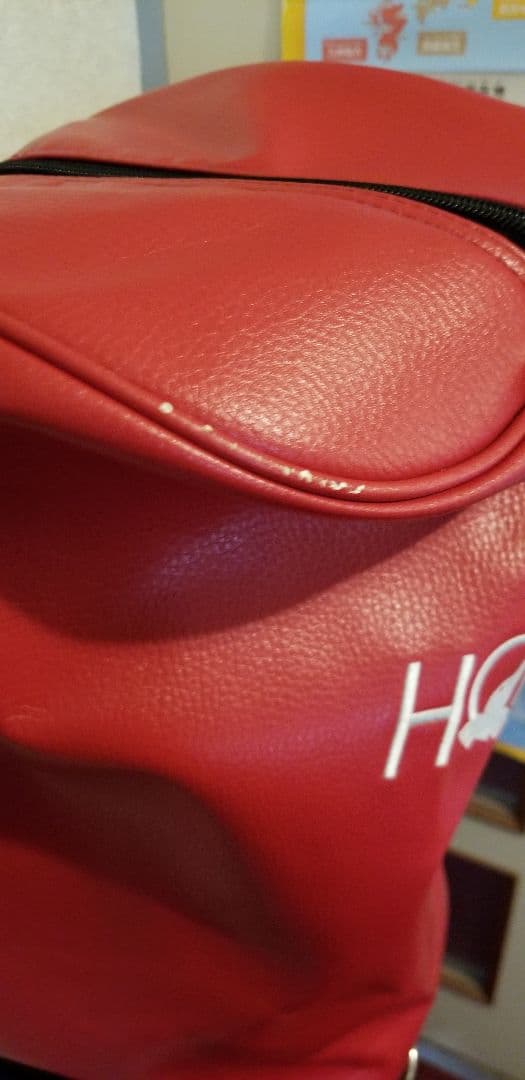 本間ゴルフ　キャディバッグ　スタンド式　9.5型 レッド