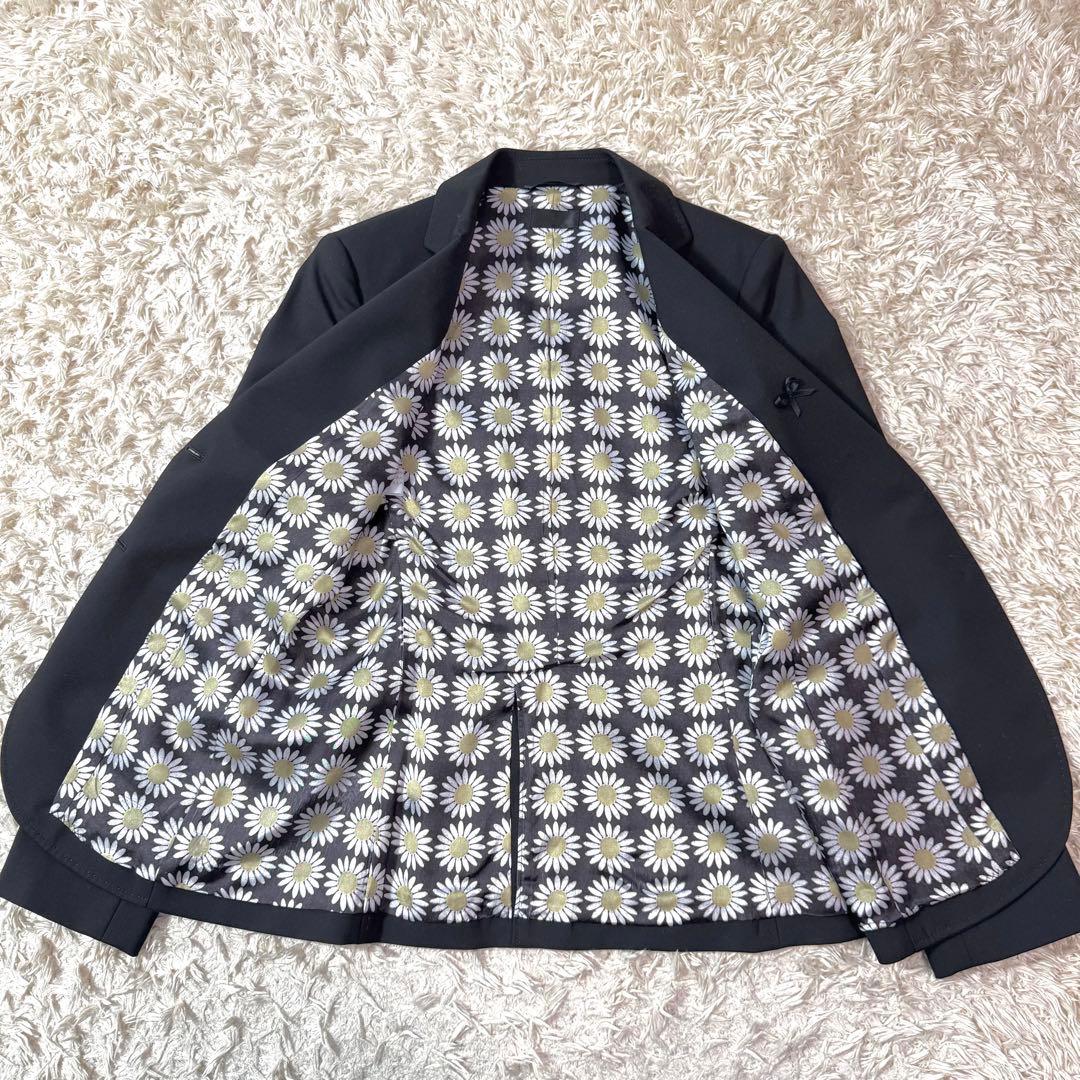 美品✨　ポールスミスブラック　スーツ　3ピース　フラワー　マルチカラー　XL