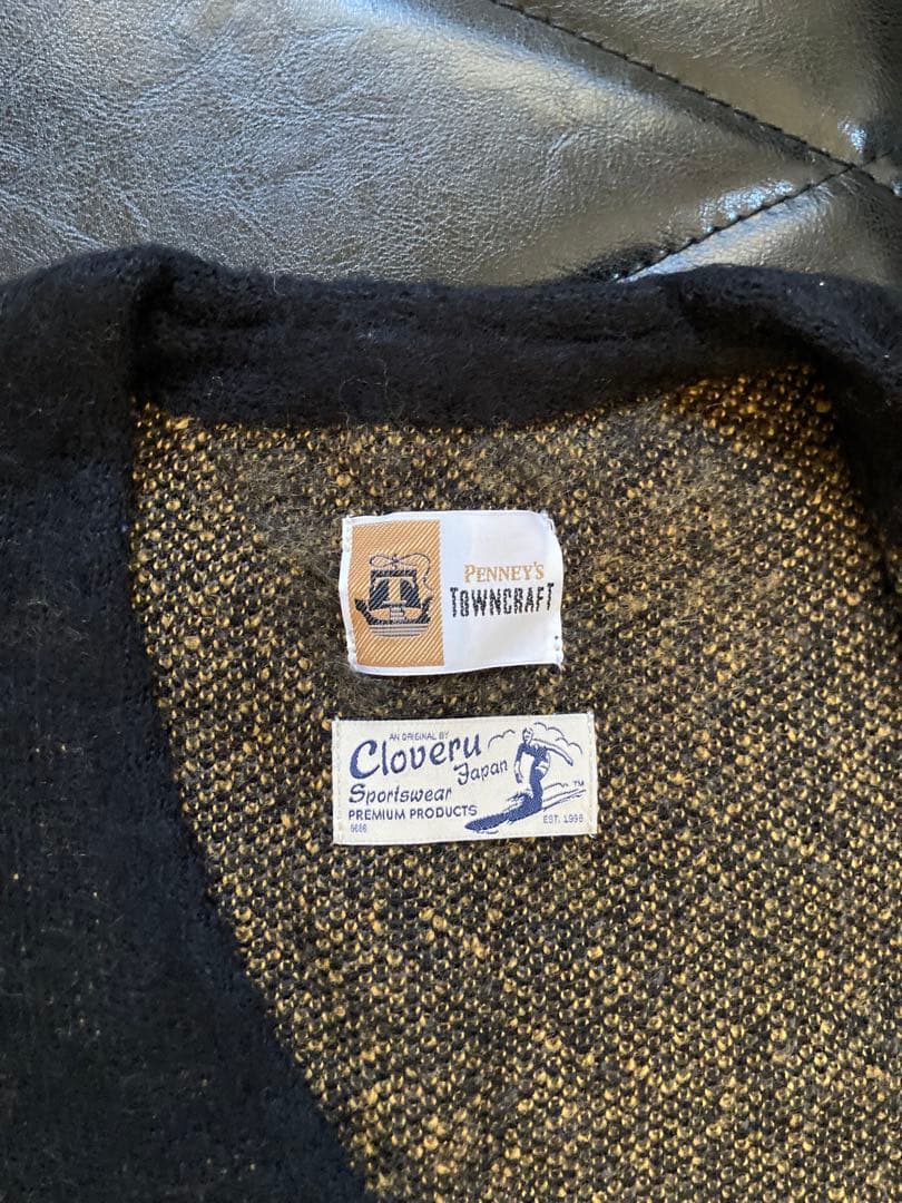 【Cloveru】タウンクラフト 60sタイガーシャギージャガード カーディガン