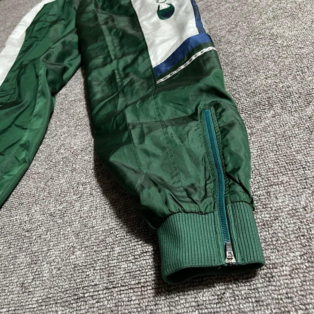 Champion ナイロン セットアップ 刺繍ロゴ 90s レアカラー L 上下