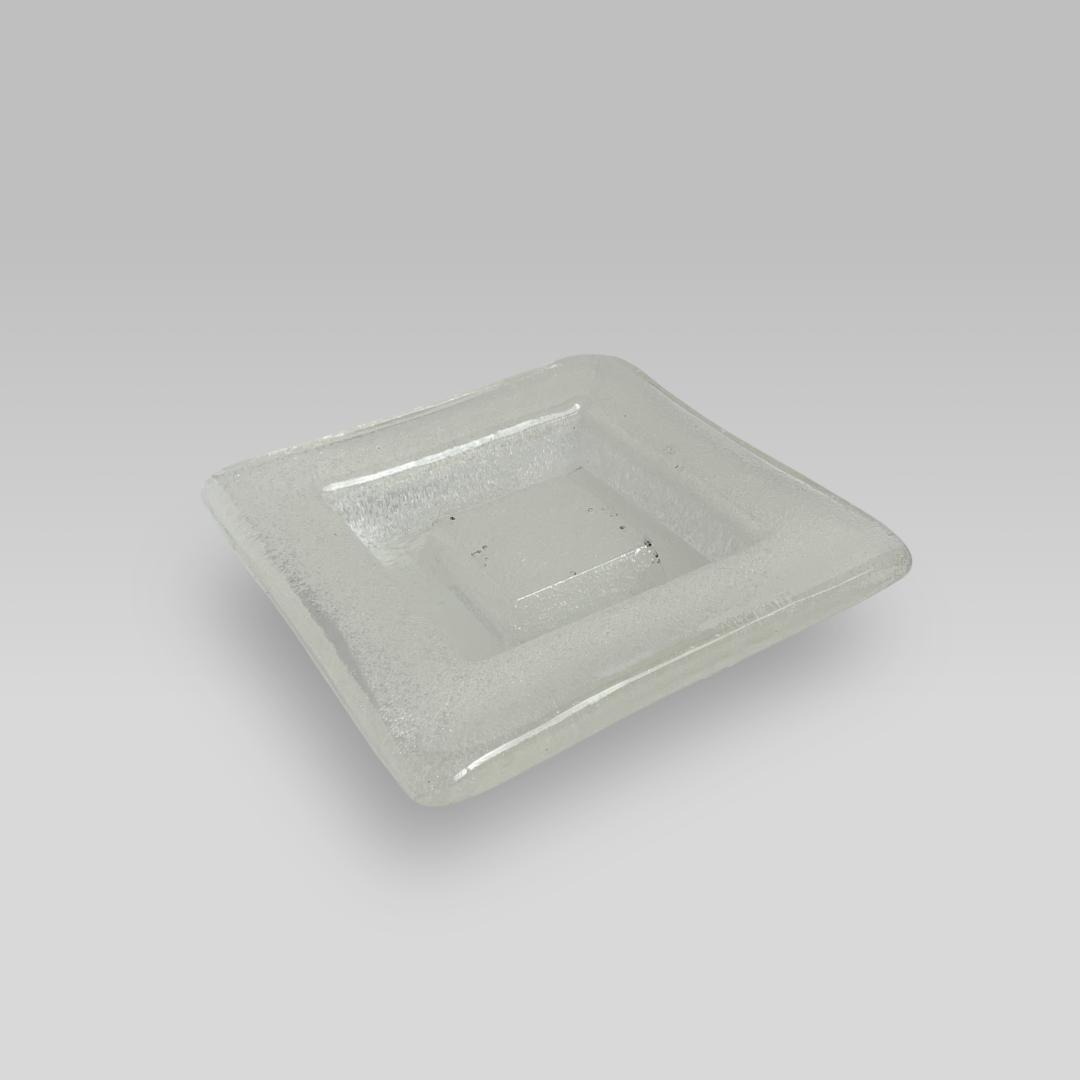 ヴィンテージ【倉敷ガラス】小谷眞三 バブルガラス アッシュトレイ トレー