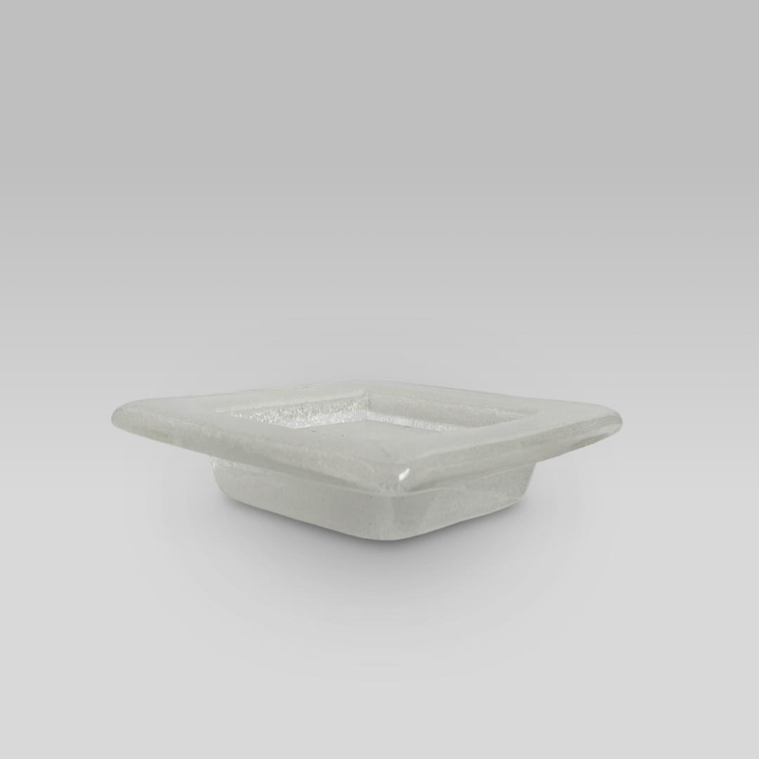 ヴィンテージ【倉敷ガラス】小谷眞三 バブルガラス アッシュトレイ トレー