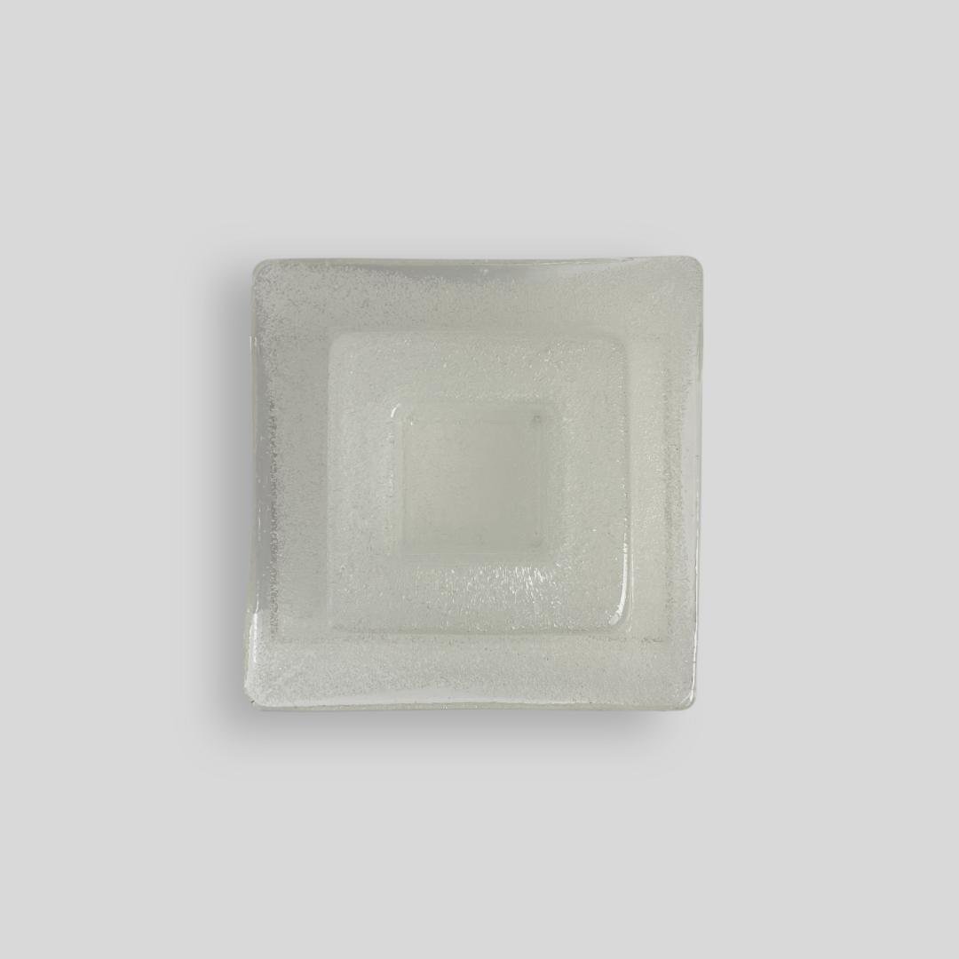 ヴィンテージ【倉敷ガラス】小谷眞三 バブルガラス アッシュトレイ トレー