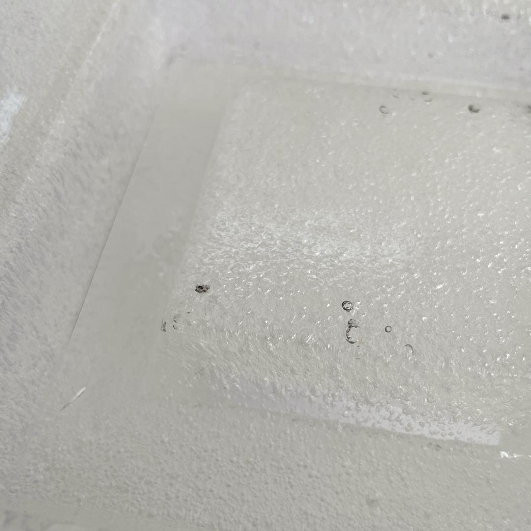 ヴィンテージ【倉敷ガラス】小谷眞三 バブルガラス アッシュトレイ トレー