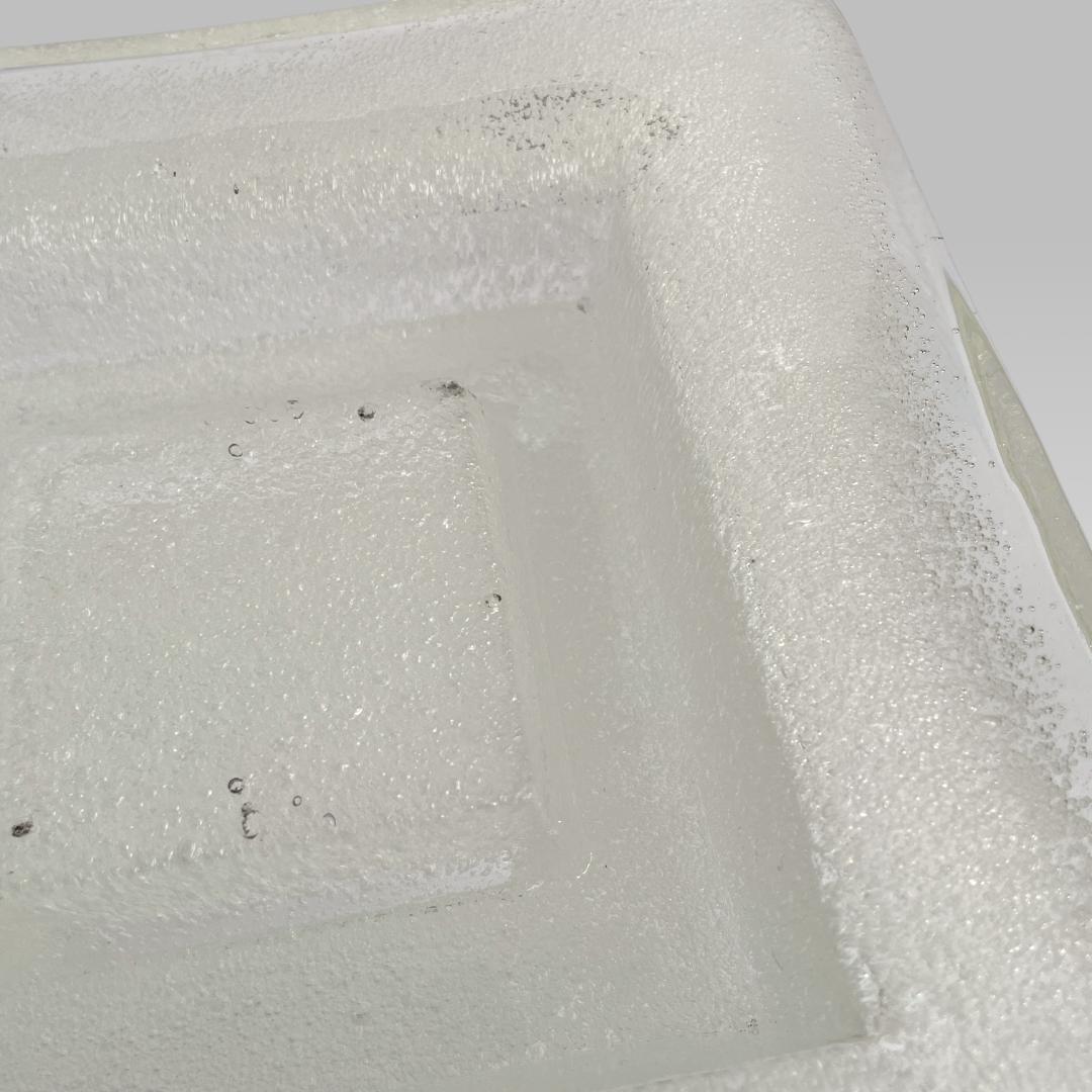 ヴィンテージ【倉敷ガラス】小谷眞三 バブルガラス アッシュトレイ トレー